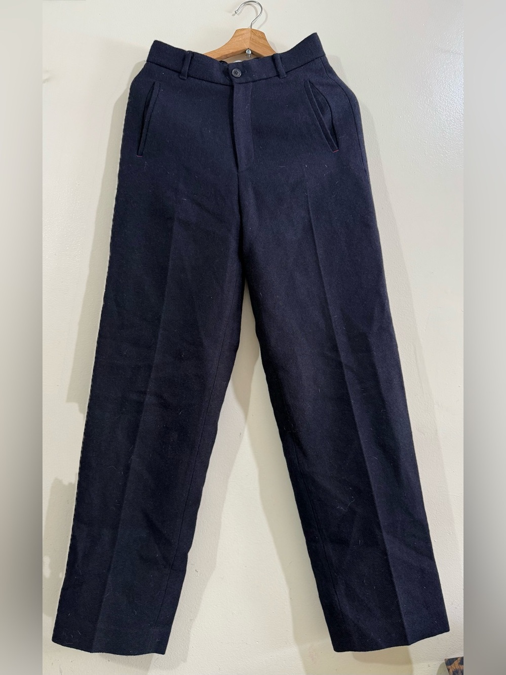 Women's Tailored High-Waist Jeans Dress Pants — Navy